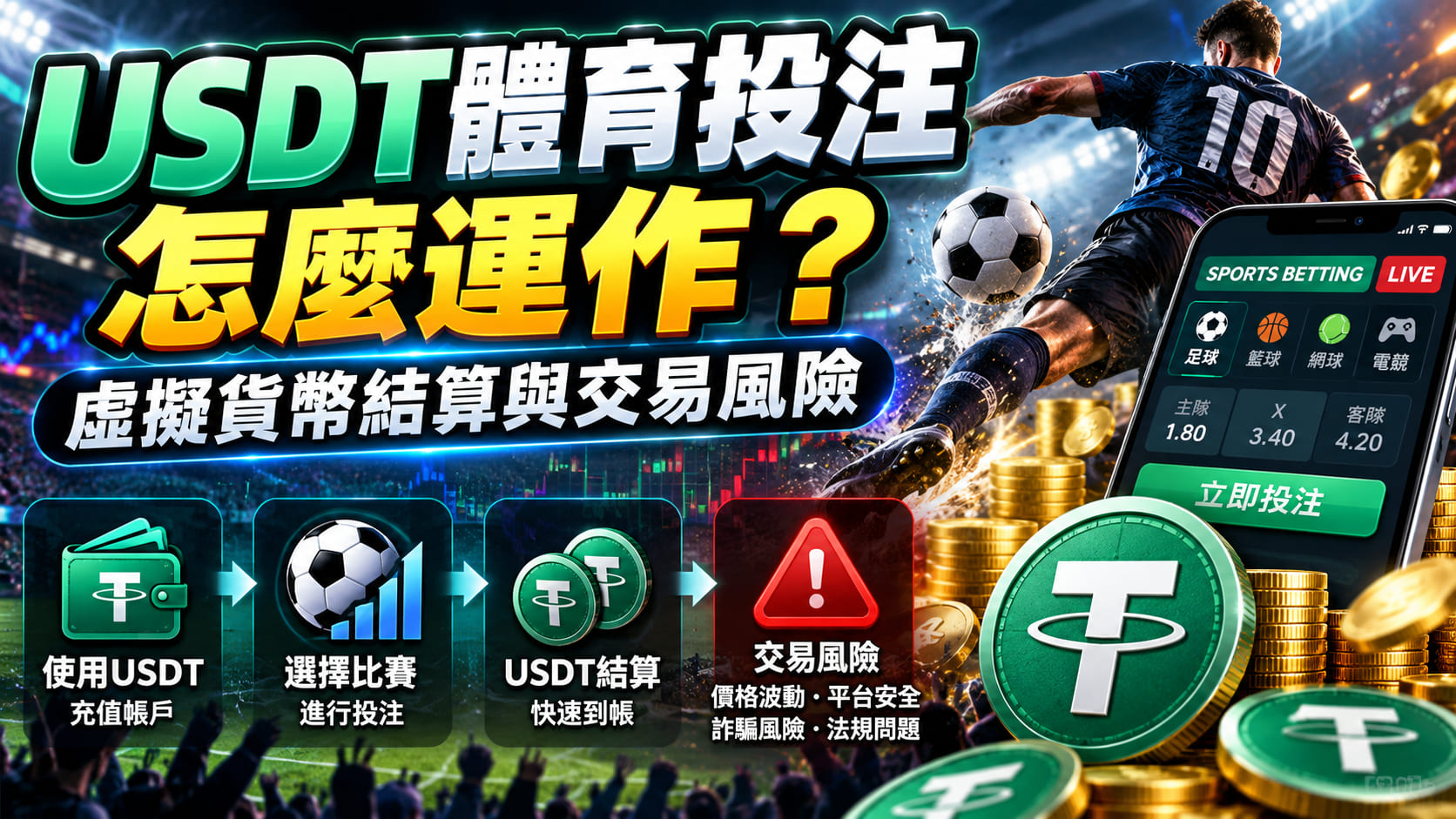 USDT 體育投注不只看賠率，交易方式與結算規則同樣值得了解。