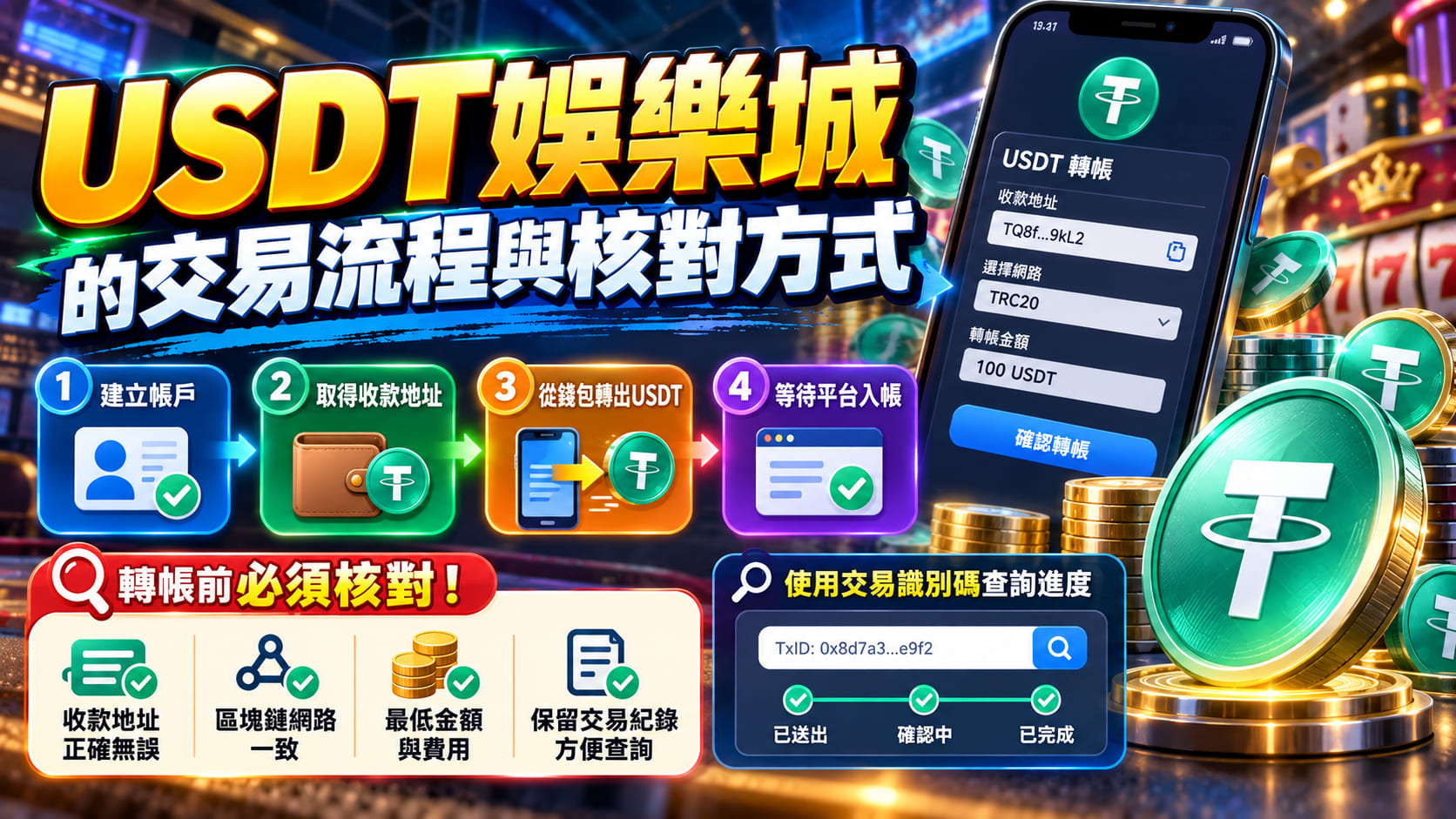 想了解 USDT 場中投注的運作方式？先認識穩定幣價格機制、鏈上轉帳與交易確認流程，釐清數位資產的基本風險。
