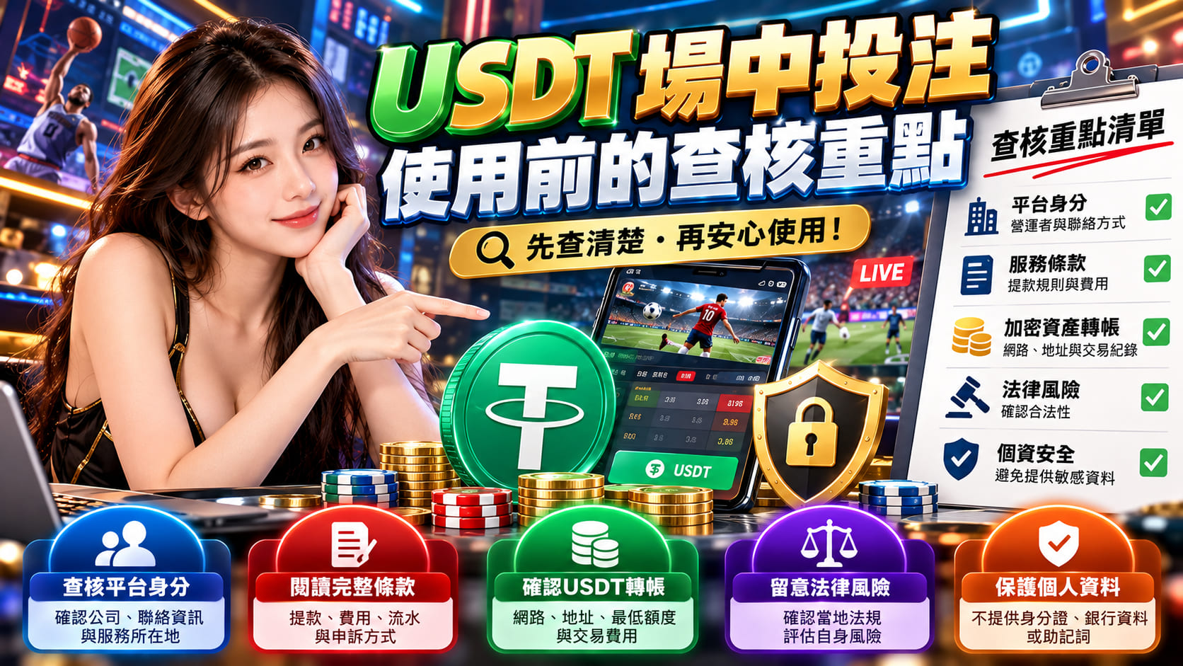 想了解 USDT 場中投注的運作方式？先認識穩定幣價格機制、鏈上轉帳與交易確認流程，釐清數位資產的基本風險。